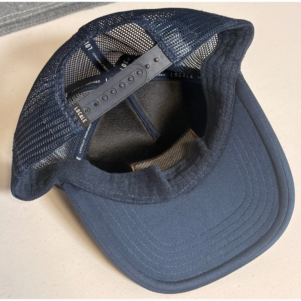 Locale‎ Outdoor Cairo Egypt Pyramid Mesh Trucker Hat Navy Blue Snapback Cap
